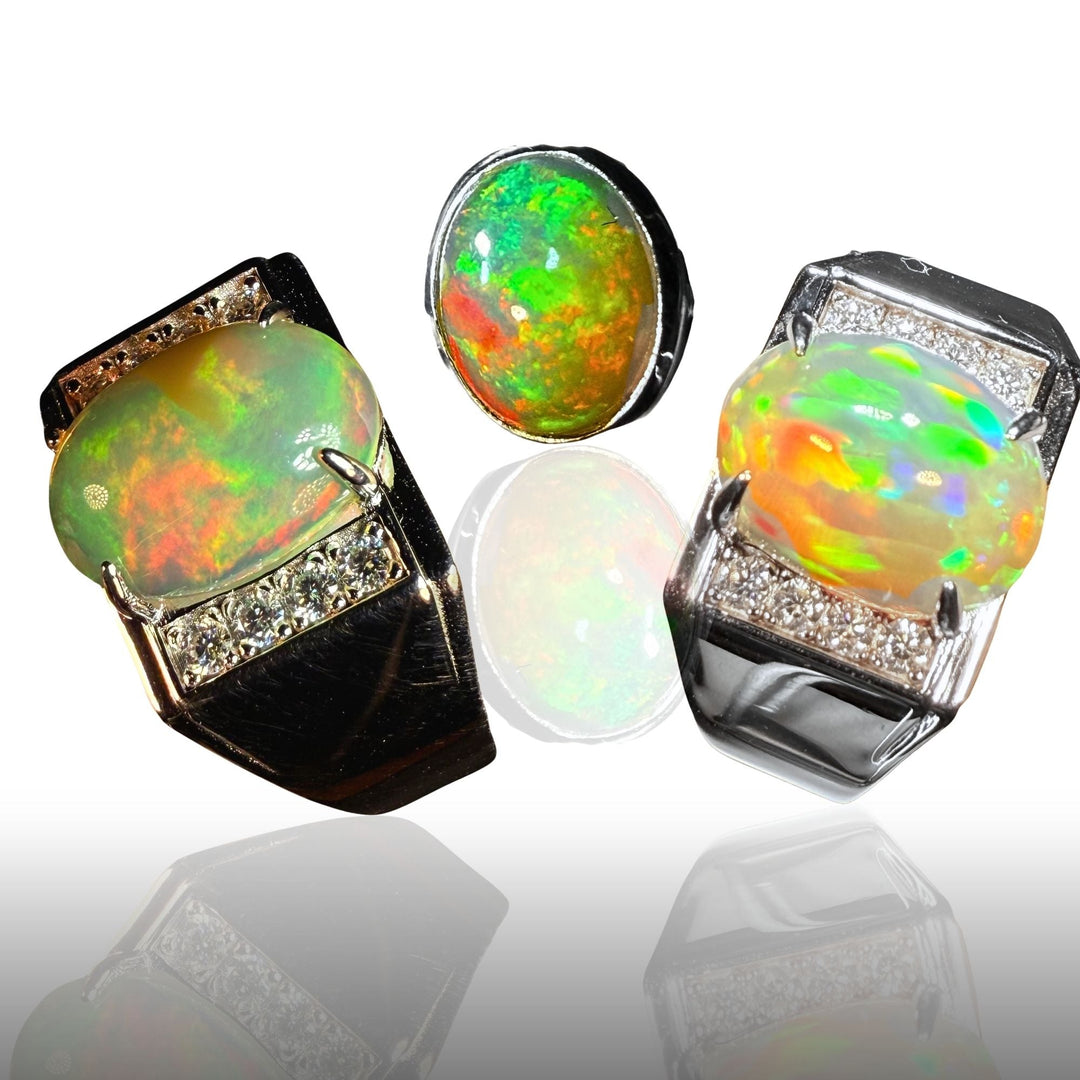 Silver Opal Ring