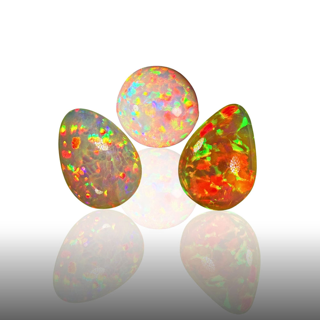 Semi-polished Ethiopia Fire Opal Nugget