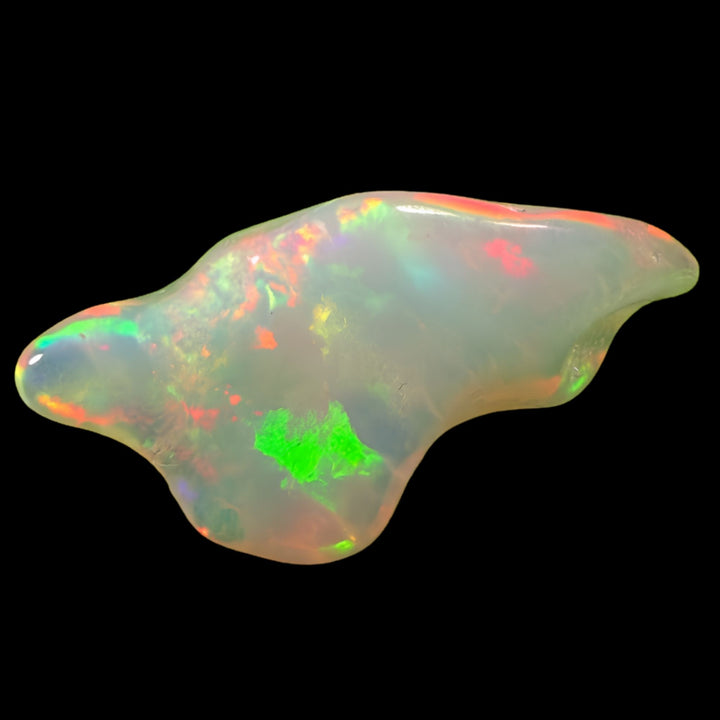 9.55 Ct AAA Quality Natural Ethiopian Welo Opal Nugget Parcel – Neon Green, Fiery Orange & Cherry Red Fire – Ribbon Rolling Flash Pattern – AAA Collector Grade