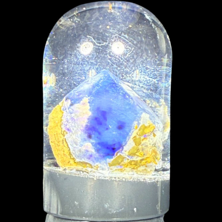 5.38 Gram Natural Ethiopian Welo Crystal Water Opal Specimen – Dominant Violet Blue Glow & Soft Neon Fire – Freeform Lavender Crystal Opal – Collector Display Grade