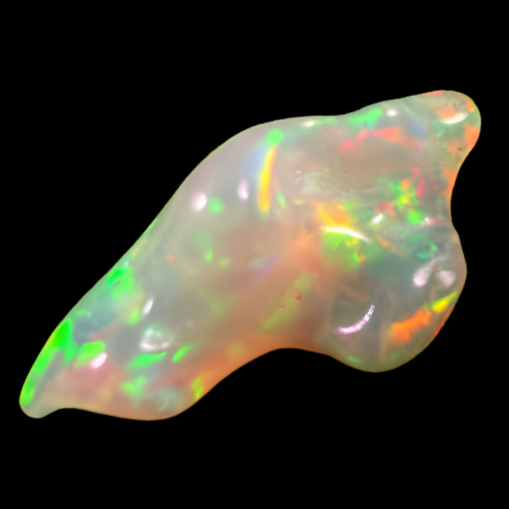 9.55 Ct AAA Quality Natural Ethiopian Welo Opal Nugget Parcel – Neon Green, Fiery Orange & Cherry Red Fire – Ribbon Rolling Flash Pattern – AAA Collector Grade