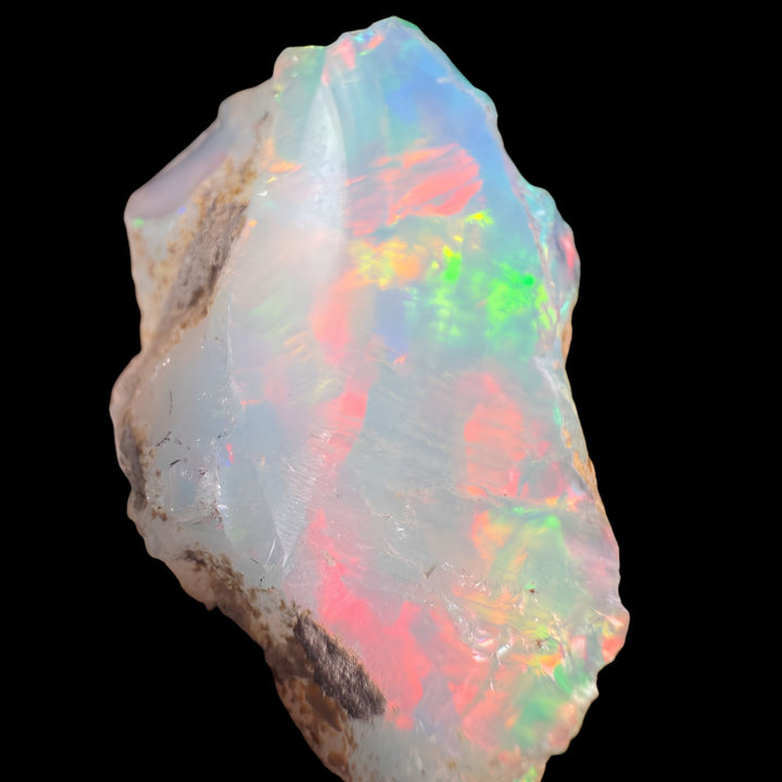 7.94 Gram AAA Quality Natural Ethiopian Welo Rough Opal Featuring Dominant Fiery Red, Neon Green & Golden Yellow Play-of-Color | One-of-a-Kind